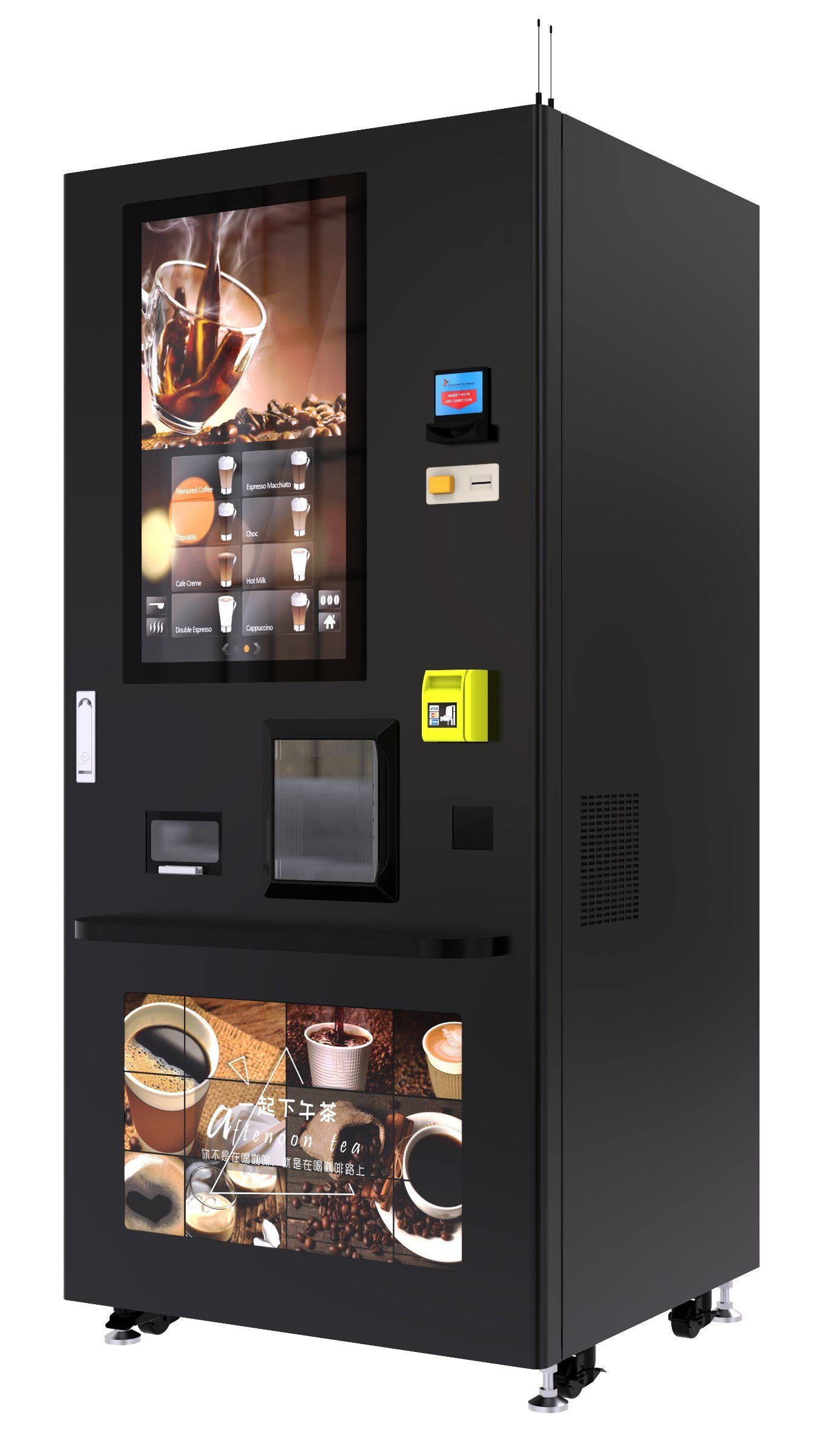 Coffee and beverage vending machine