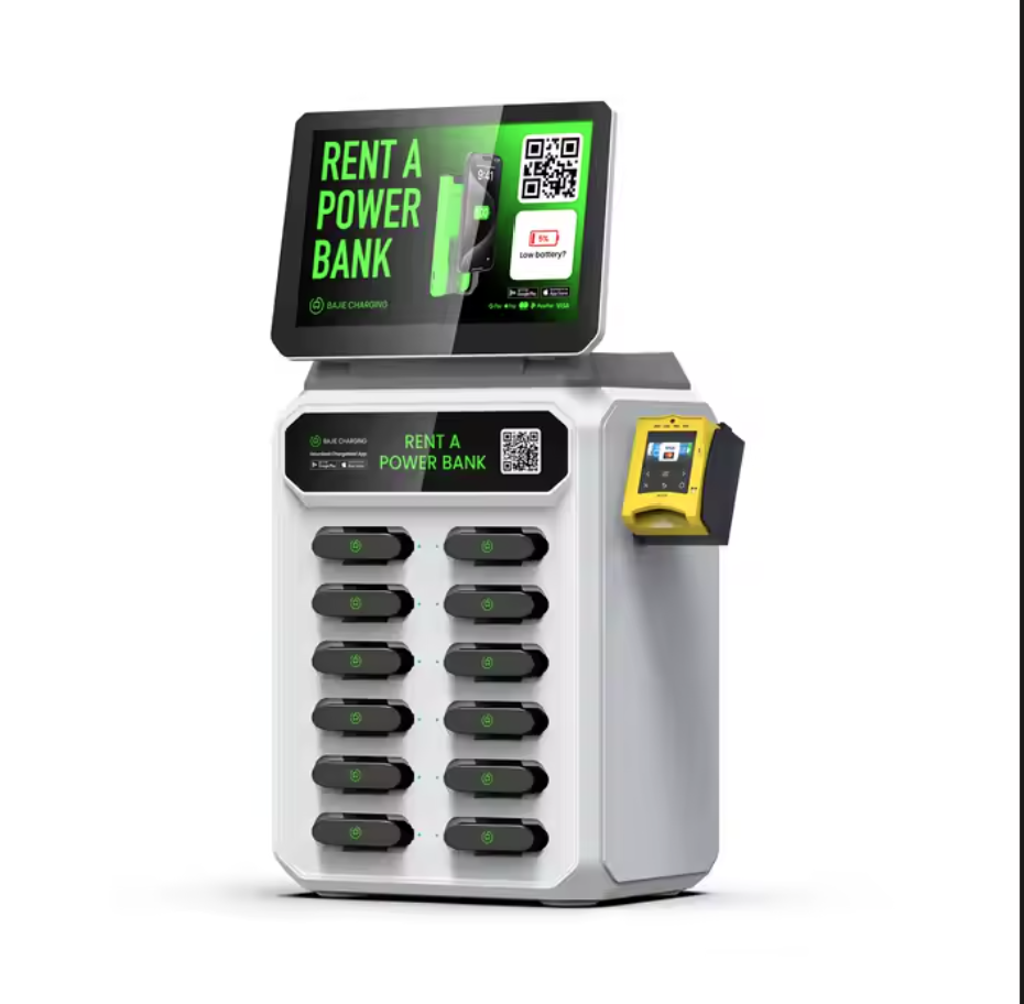 Portable phone charger power bank rental station